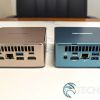 Back view of the GEEKOM A5 (left) and Mini IT13 Mini PCs