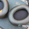 The plush leatherette earpads on the Skullcandy Crusher ANC 2 wireless headphones are very comfortable