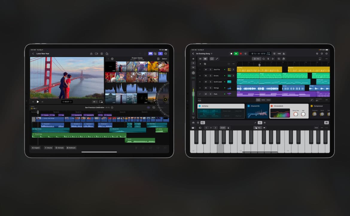 Apple Final Cut Pro and Logic Pro iPad