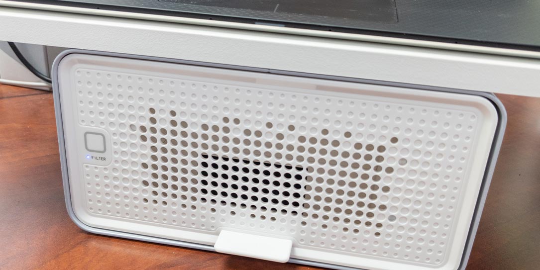 The Kensington FreshView Wellness Monitor Stand with Air Purifier