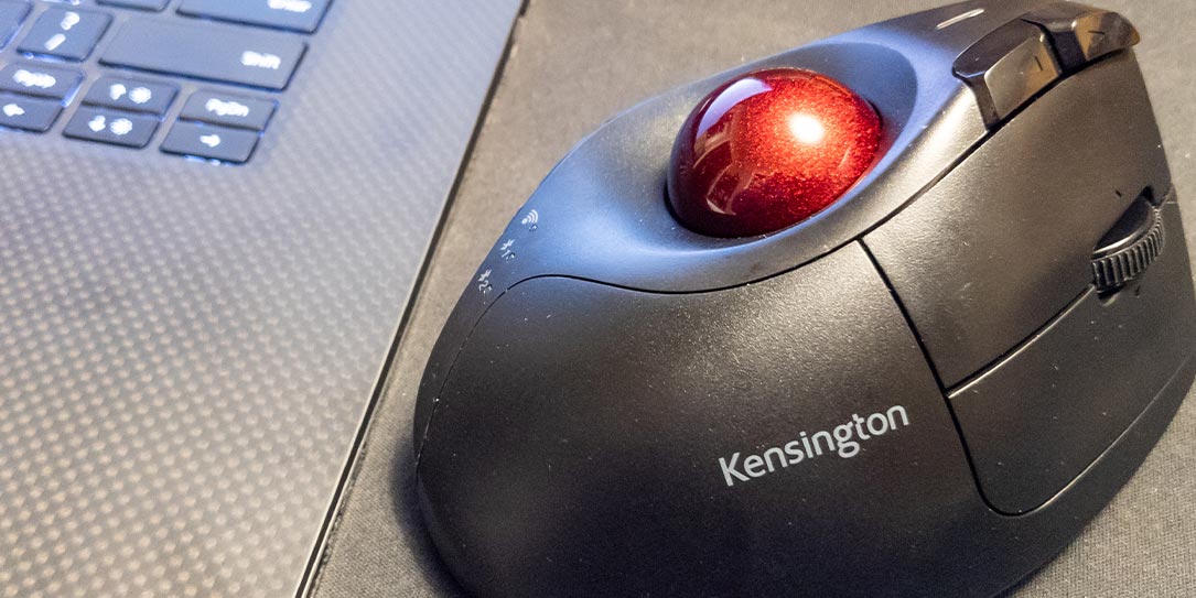 The Kensington Pro Fit Ergo Vertical Trackball