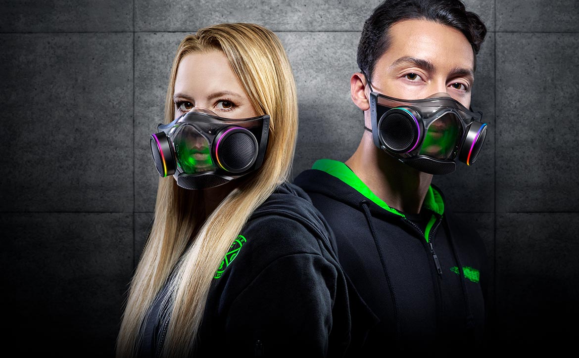 RazerCon 2021 Razer Zephyr face mask wearable air purifier