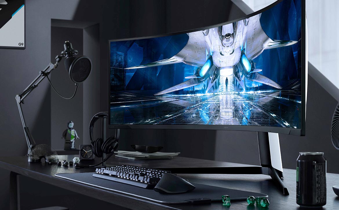 The Samsung Odyssey Neo G9 Quantum Mini LED Ultrawidescreen Gaming Monitor