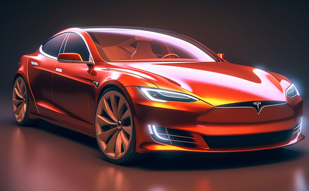 Tesla model S electric vehicles